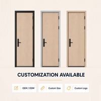 Portes en bois recouvertes d'aluminium ODM, couleur stable et surface lisse avec panneau composite pour maisons et appartements modernes