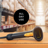 Escáner de Código de Barras con Cable 1D Resistente para Punto de Venta en Supermercados, Lector de Códigos de Barras 1D para Zebra Symbol LS2208