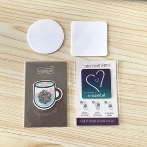 Microfiber Sublimation <b>Screen</b> <b>Cleaner</b> Blank Reusable Plain Sticky Wipes Sublimation Round Square Blank Phone Cleaning Cloth Pad - Product Image 3