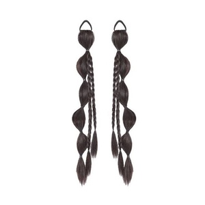 <span class=keywords><strong>Trecce</strong></span> <span class=keywords><strong>per</strong></span> capelli da ragazza, a coda di cavallo bassa, lunghe, con effetto naturale e stile dolce e cool, stile Lisa, doppie code di cavallo, <span class=keywords><strong>trecce</strong></span> da boxe alte - Product Image 5