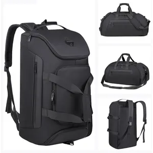 Borsone sportivo con scomparto per scarpe borsone a 3 vie zaino convertibile allenamento carry on travel duffel backpack