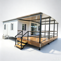 Maison conteneur moderne respirante et épaissie à double aile extensible pour bureau de chantier portable