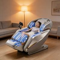 Fauteuil de massage cervical 4D avancé avec compression d'air, gravité zéro, vibration pour une circulation corporelle complète - Massage intelligent ergonomique