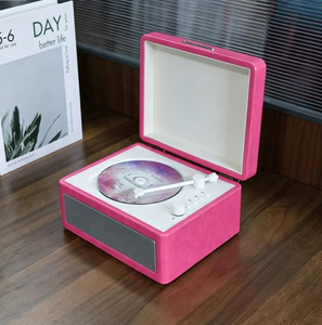 Maßgefertigter Retro Tragbarer <span class=keywords><strong>CD</strong></span>-Player Multifunktionaler BT USB TF Musikplayer für Heim- und Bürogebrauch im Vintage-Design - Product Image 6