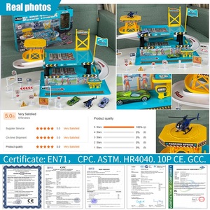 Set Gioco Parcheggio Auto a 3 Piani con Modellini in Lega, Pista Scorrevole e <span class=keywords><strong>Garage</strong></span> Fai-da-te - Product Image 5
