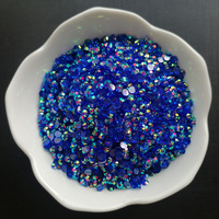 500g Kristal Resin Rhinestone Flatback AB Coated untuk Slime, Dekorasi, dan Perlengkapan