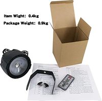 PKnight 30W COB LED Par Projecteur de Scène RGB 3-en-1 avec Télécommande/Contrôle DMX IP65, Montage au Sol en Alliage d'Aluminium, Lot de 2, Dimmable pour DJ