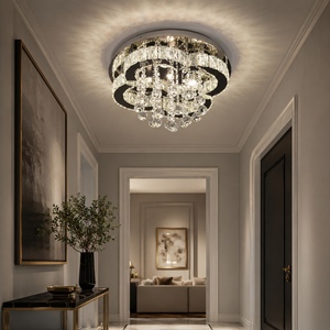 Plafonnier rond moderne pour chambre à coucher, design personnalisé, éclairage LED pour salon - Product Image 3