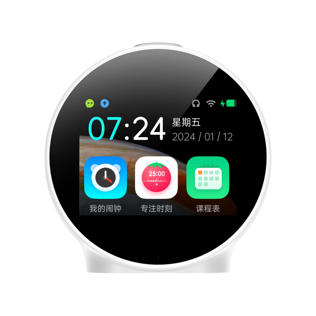 AI Language Conversation AI Alarm Clock AI Companion Home Smart Desk Clock White Noise Soothing Sound Stopwatch Digital Alarm