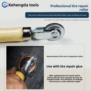 כלי תיקון צמיגים לרכב עם גליל לחץ, דבק וטלאי קירור עבור OLIVER עם מסב מורחב - Product Image 4