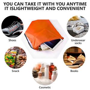 Sacs à dos promotionnels personnalisés en polyester imperméable pour le sport et le shopping, avec logo, sacs à cordon - Product Image 6