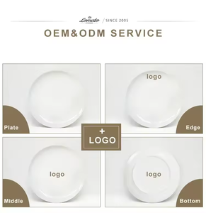 Venta al por Mayor de Fábrica, Platos de Cena de Cerámica Blanca de 7-10 Pulgadas con Impresión Personalizada, Juegos de Vajilla de Porcelana y Gres para Uso en Restaurantes - Product Image 4