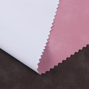 Chất Liệu Da Tùy Chỉnh Bán Buôn Giá Thiết Kế Tái Chế 0.5Mm PU Polyester Màu Hồng Vải Da Cho Quần Áo - Product Image 6