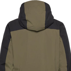 Chaqueta Acolchada Ligera y Cómoda para Hombre, con Capucha, Color Verde Oliva, Impermeable, Deportiva, con Logotipo Frontal, Corte Regular, para Invierno - Product Image 3