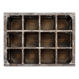 <strong>Wooden</strong> Storage <strong>Crates</strong> with Handles Beer Carrier Rustic <strong>White</strong> <strong>Wooden</strong> Beer <strong>Crate</strong> Box for 12 Bottles - Product Image 3