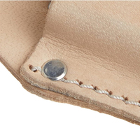Support de pince à plier Custom Canvas Craft 767 en toile pleine fleur de 2,5 pouces, couleur Tan, avec résistance naturelle à l'usure du cuir de vachette première couche