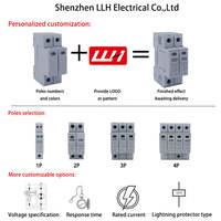 Meilleur dispositif de protection contre les surtensions SPD pour toute la maison 220v 40KA 3 phases T2 AC DC avec protection contre la foudre