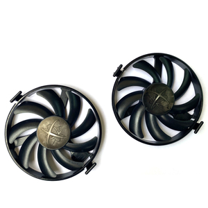 เปลี่ยนพัดลมระบายความร้อน FDC10U12S9-C สำหรับ XFX <span class=keywords><strong>AMD</strong></span> <span class=keywords><strong>Radeon</strong></span> RX 470 480 580 RX580 RX480 <span class=keywords><strong>RX470</strong></span> EDITION RX-480P85EAJ/7การ์ดจอสีแดงเข้ม - Product Image 4
