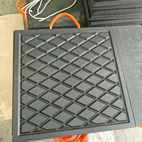 Coussinet de support de pied de grue UHMWPE robuste de 30 tonnes Coussinets de niveau de remorque Feuilles de plastique pour tampon de stabilisateur Utilisation robuste