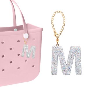Bag Charms for Bogg Bag <b>Accessories</b> for Women Girls personalized letters Decorative for Bitty Bogg Handbags <b>Beach</b> Totes bags - Product Image 3
