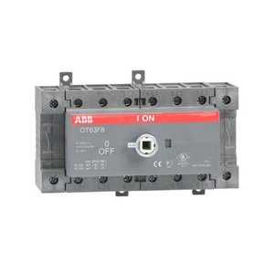 สวิตช์โอนถ่ายอัตโนมัติ ABB OT63F8 3 เฟส IP40 สำหรับใช้งานในอุตสาหกรรม - Product Image 1