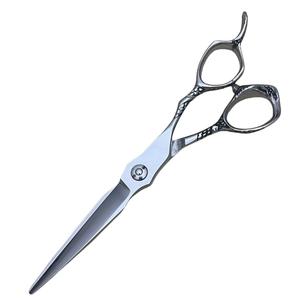 Ciseaux de coiffure professionnels 62 mm, ciseaux à effiler pour droitiers, en acier inoxydable, outils de salon de beauté, poignée petite dragon - Product Image 2