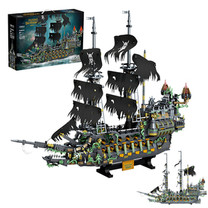 2434 pièces, modèle de <span class=keywords><strong>bateau</strong></span> pirate maritime hollandais à succès, modèle de <span class=keywords><strong>bateau</strong></span> <span class=keywords><strong>fantôme</strong></span> légendaire, ensembles de blocs de construction - Product Image 1
