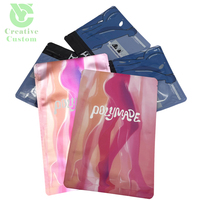 Sac d'emballage en plastique à fermeture éclair sur le côté personnalisé pour l'emballage de chaussettes Emballage en tissu Emballage de sous-vêtements pour hommes et femmes