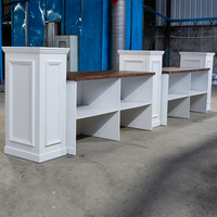 Table de bar en bois moderne personnalisée pour mariages en plein air, bar à domicile, hôtel, usage en ferme - Meubles commerciaux durables et multifonctionnels