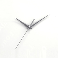 Aiguilles d'horloge murale en aluminium blanc, courtes, métalliques, DIY, plus épaisses de 0,33 mm, pour horloge murale