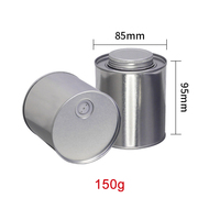 RunLin Meilleur Prix Boîtes Métalliques 150g pour Café avec Valve et Couvercle à Vis, pour Poudre de Matcha, Café, Thé, Beurre de Cacahuète, Flocons d'Avoine, Bonbons, Personnalisables