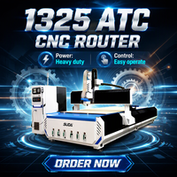 Routeur CNC SUDA 1325 à changement d'outil automatique, broche 7,5 kW, table à vide pour acrylique et bois