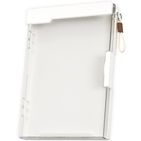 Portapapeles A4 de doble capa, carpeta transparente para documentos, bloc de escritura para estudiantes, soporte para papeles de prueba de gran capacidad, almacenamiento de archivos