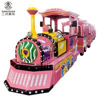 Train électrique sans rail miniature pour enfants, pour centres commerciaux, aires de jeux intérieures et extérieures, parcs d'attractions et sites touristiques, à vendre