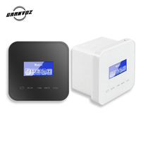 Mini 4*20W akıllı duvara monte PA amplifikatör kablosuz BT için 1.7 "dokunmatik anahtar ekran ev ses sistemi 8ohm empedans