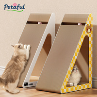 Vertikales Dreieckiges Sisal-Kratzpad für Katzen, 3-in-1 Spiel-, Schlaf- und Krallenpflege-Brett, Verschleißfestes, Krümelresistentes Katzenspielzeug