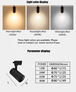Projecteur Led Sur Rail en aluminium extrusion, produit bon marché, Mr16 Sur Rail 20W, Spot lumineux avec technologie Cob - Product Image 6