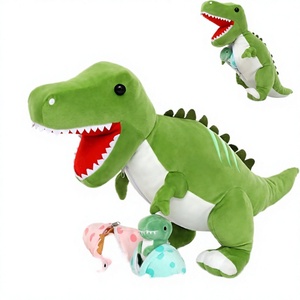 Tezituor Peluche <span class=keywords><strong>Gigante</strong></span> <span class=keywords><strong>de</strong></span> Tiranosaurio Rex <span class=keywords><strong>de</strong></span> 23.6'' (60cm) con Cierre en el Abdomen, 3 Lindas Bolsas <span class=keywords><strong>de</strong></span> Huevos <span class=keywords><strong>de</strong></span> <span class=keywords><strong>Dinosaurio</strong></span> para Bebés <span class=keywords><strong>de</strong></span> 0 a 24 Meses, Unisex - Product Image 4