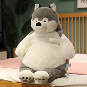 Ukuran besar suka diemong Shiba Inu mewah tubuh anjing mainan bantal kustom Anime kartun boneka hewan Guling