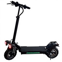 Trottinette électrique pliable 1200W 48V 11 pouces, double suspension en aluminium, frein à disque, trottinette électrique pour adultes, 18Ah 50 km/h OEM