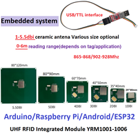 Módulo RFID USB Mini YRM100 de Yuannuode, Lector de Acceso ABS para Raspberry Pi, Compatible con Antena de 0-5.5dbi, 860-960 MHz