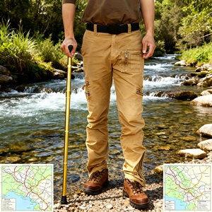 Bastón de Senderismo de Supervivencia con Herramientas Integradas para Defensa Personal al Aire Libre - Product Image 5