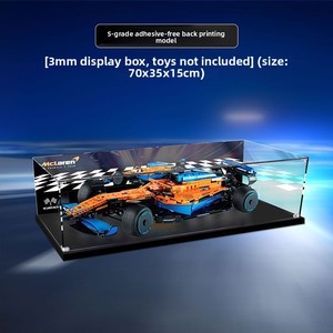 Caja de Acrílico para Exhibición de Figuras de Acción <span class=keywords><strong>McLaren</strong></span> F1 Formula Racing 42141, a Prueba de Polvo, Apilable, Diseño de Dibujos Animados - Product Image 4