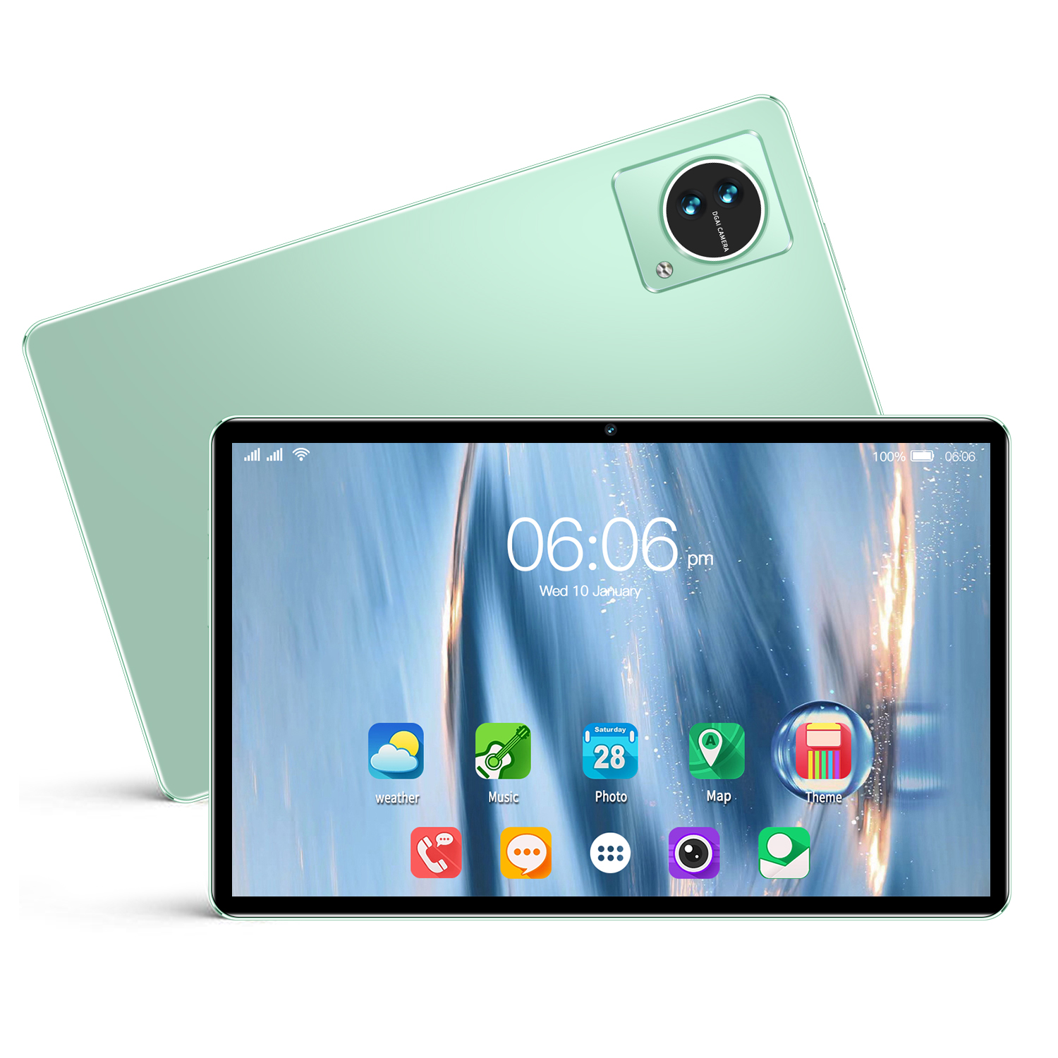V10新しい10.1インチAndroid 12.0タブレット大画面RAM 6GB + ROM