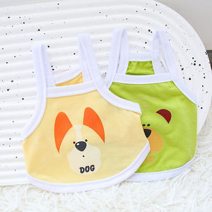 Gilet pour animaux de compagnie à imprimé animal mignon, pour chiens et chats, bretelles légères de couleur pastel, Style princesse ZYKBX12 - Product Image 1