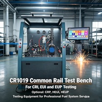 Banc d'essai Common Rail CR1019 pour le test des injecteurs CRI EUI EUP, fonction de test CRP HEUI HEUP en option