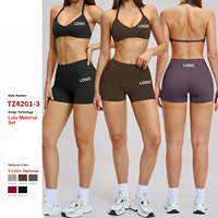 Ensemble de soutien-gorge de sport et leggings respirants à taille haute pour femmes, idéal pour la salle de sport, le fitness et l'entraînement