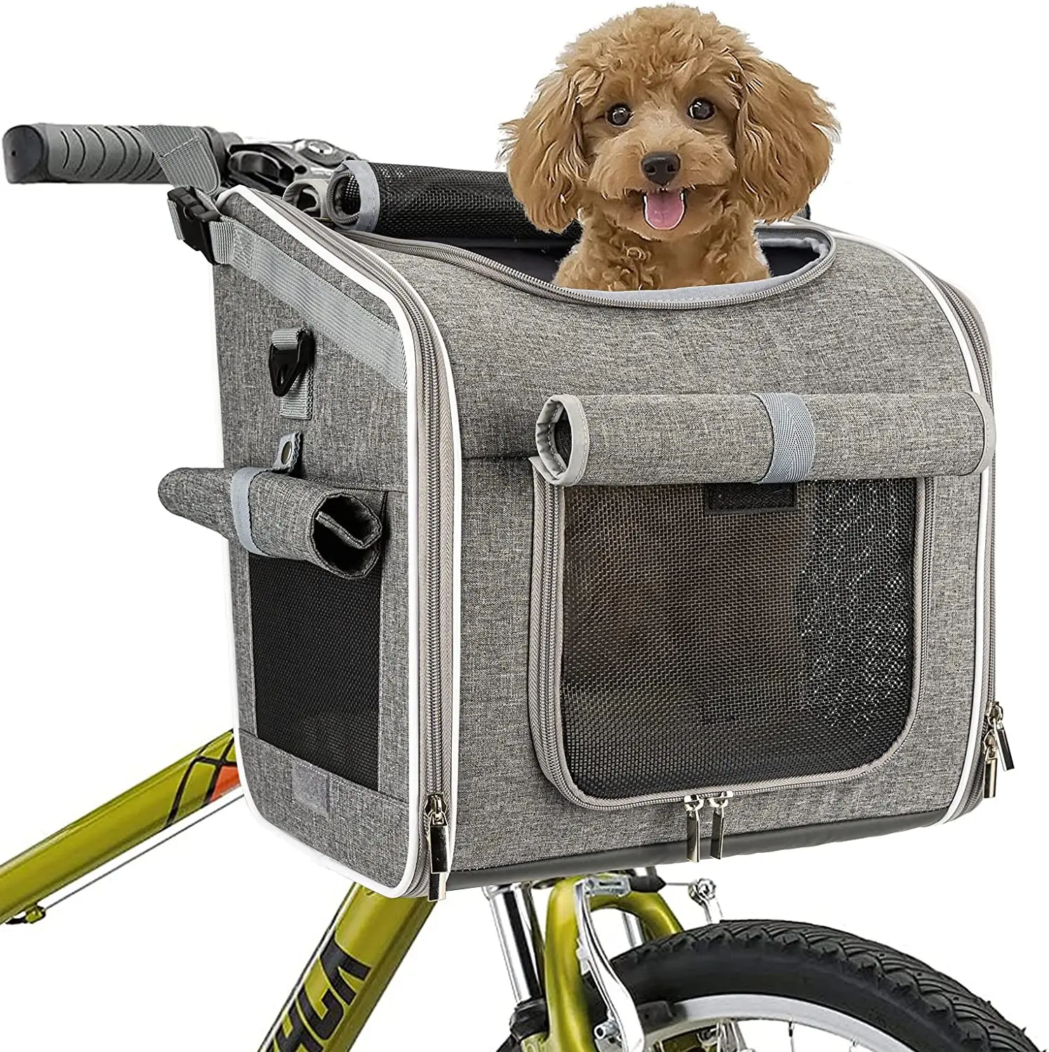 กระเป๋าเป้ใส่สัตว์เลี้ยง,ตาข่ายหน้าต่างใส่จักรยานนิ่มขยายได้