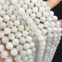 Cuentas de piedras preciosas redondas pulidas, hilo suelto de 6mm, 8mm y 10mm para fabricación de joyas DIY, pulsera y collar