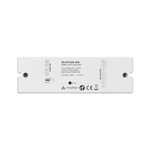 Controlador LED DIM Matter Over Thread, 12-24VDC, 5 Canales, Luces LED de un Solo Color, Red de Malla IPv6, Extensión Zigbee - Product Image 4